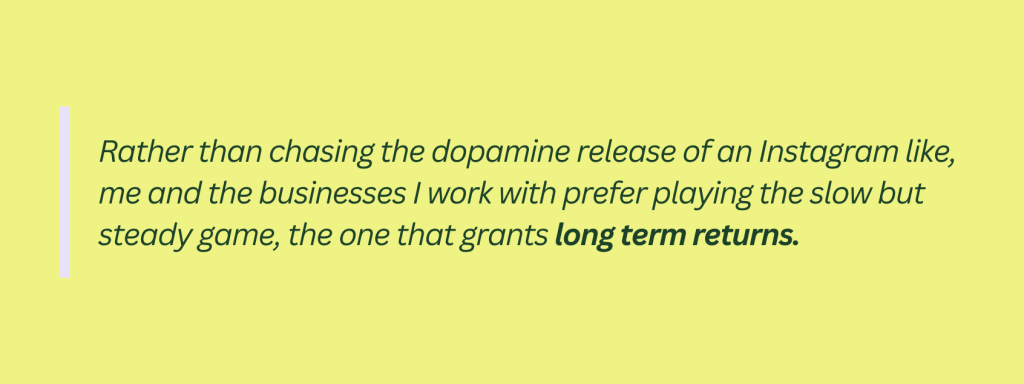 seo marketing grants long term results