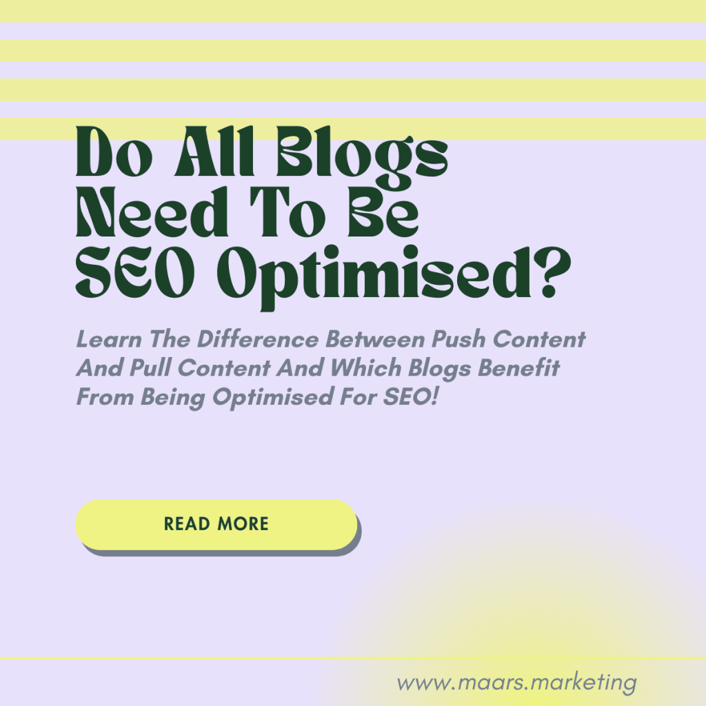 Do All Blogs Need To Be SEO&nbsp;Optimised?
