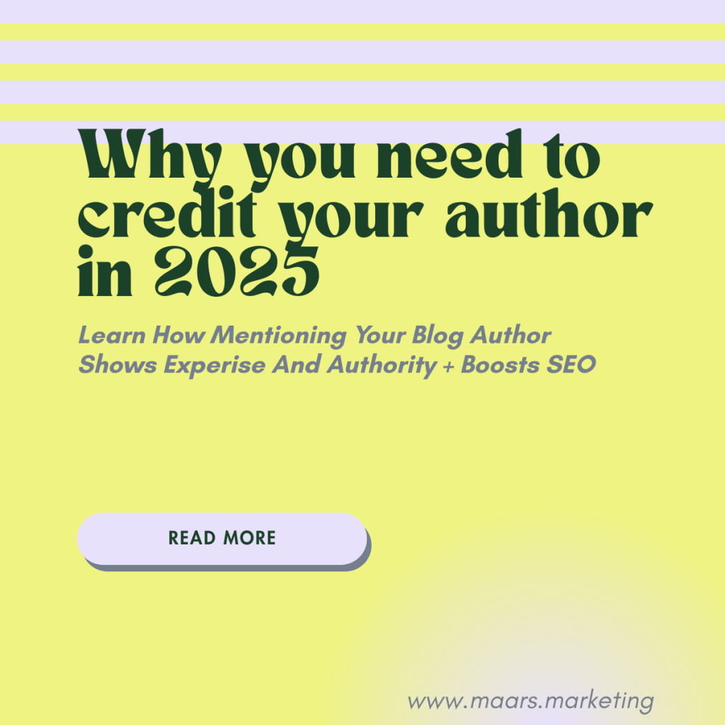 Why You Need To Credit Your Author in&nbsp;2025
